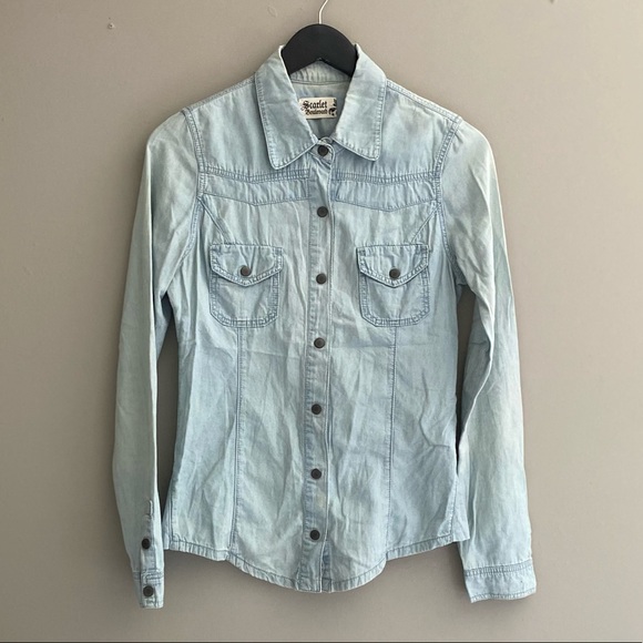 Long sleeve Denim looking shirt - Picture 1 of 3